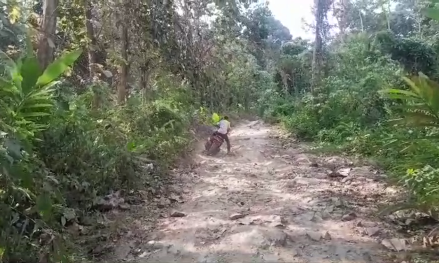 Miris..!! Jalan Menuju Desa Cikedung Mancak Rusak Parah, Warga Harapkan Bantuan Pemda Serang