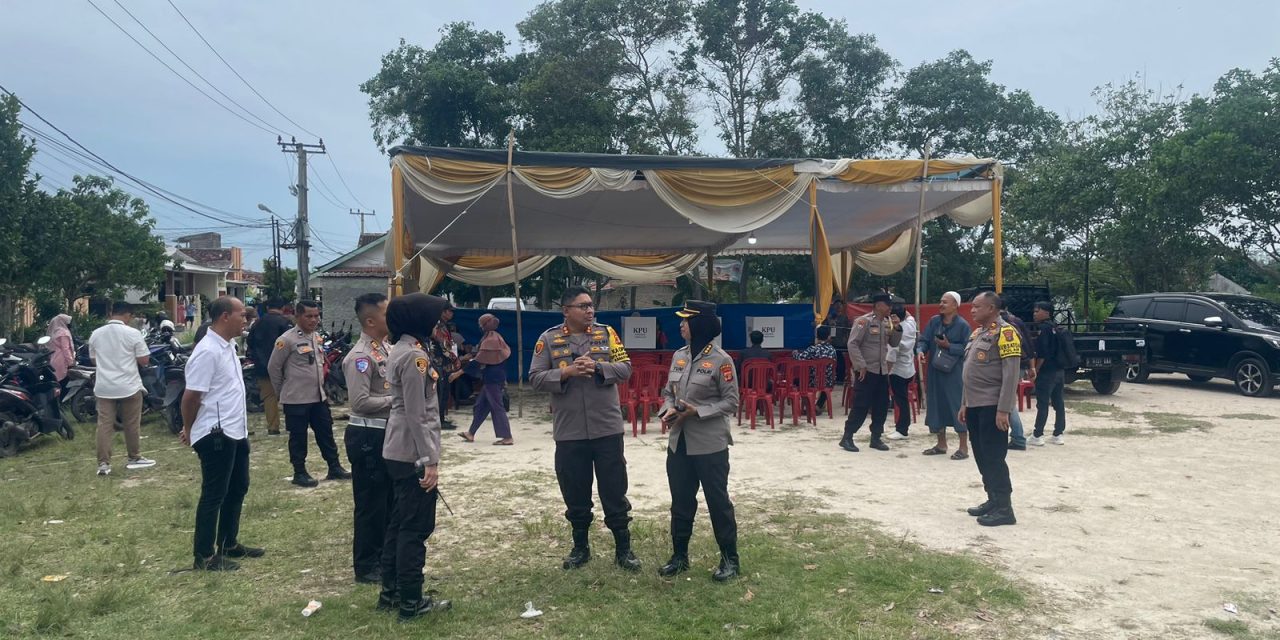 Kapolres Lampung Selatan dan Tim Polda Lakukan Monitoring TPS Pilkada 2024