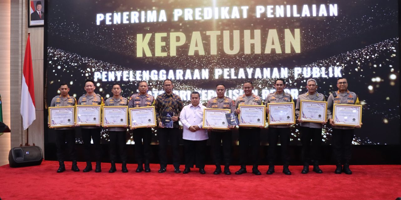 *Ombudsman RI Berikan Penghargaan Terbaik Kepada Polres Metro Tangerang Kota Penyelenggara Pelayanan Publik 3 Tahun Berturut-turut Di Provinsi Banten*