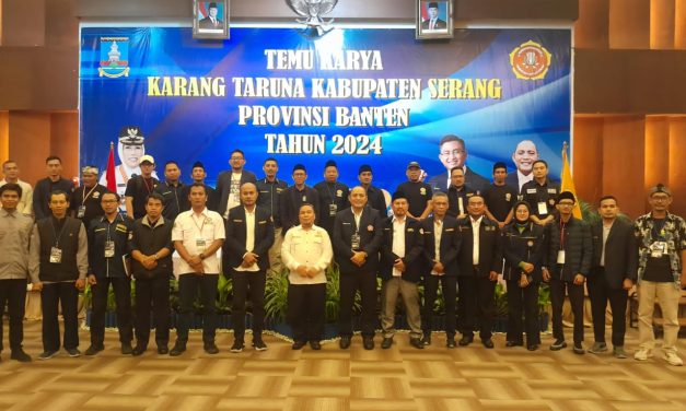 Bahrul Ulum Terpilih Kembali Pimpin Karang Taruna Kabupaten Serang