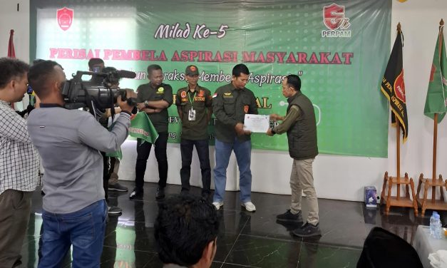 Milad PERPAM ke 5, PERPAM DPD Kota Cilegon mendapat Penghargaan.