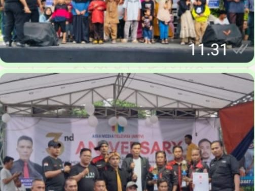 Santunan Anak Yatim Di Acara HUT Yang ke 3 Media AMTV