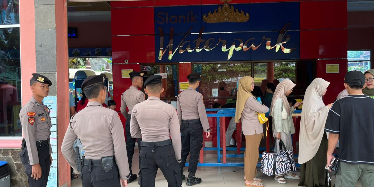 Tahun Baru Tanpa Khawatir, Polda Lampung Amankan Wisatawan di Slanik Waterpark