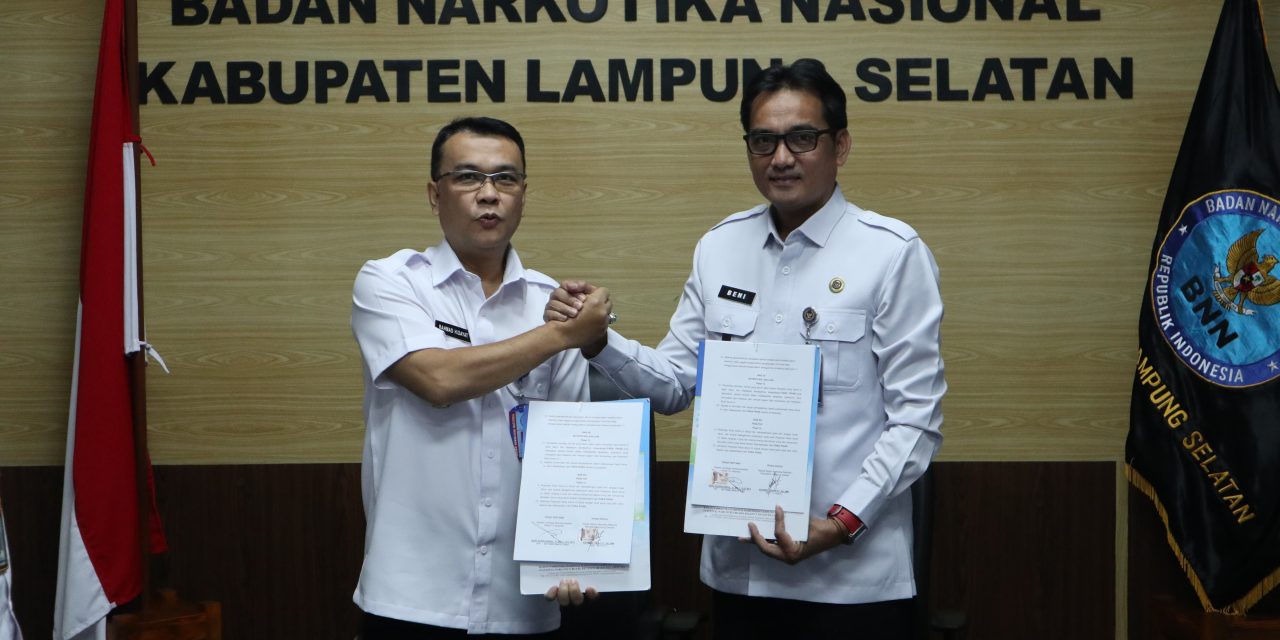 BNNK Lampung Selatan dan Lapas Kelas IIA Kalianda Jalin Kerja Sama untuk Penguatan Program Pencegahan Narkotika