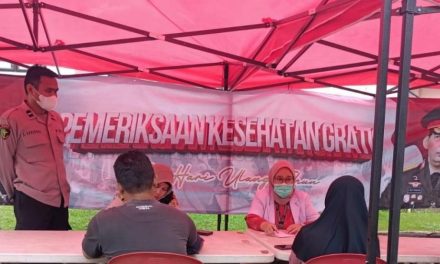 Peduli Masyarakat, Biddokkes Polda Lampung Gelar Cek Kesehatan Gratis di Bulan Ramadhan