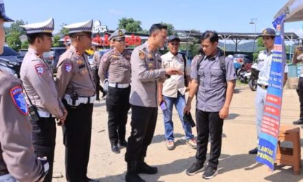 Polres Pringsewu Uji Coba Razia Edukatif untuk Sukseskan Pemutihan Pajak 2025