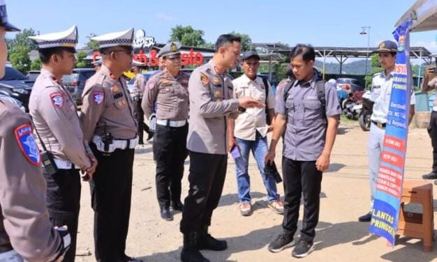 Polres Pringsewu Uji Coba Razia Edukatif untuk Sukseskan Pemutihan Pajak 2025