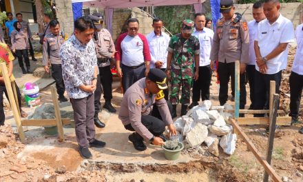 Baksos Presisi, Polresta Bandar Lampung Gandeng Pihak Swasta Bangun Kembali Rumah Pasturi Meninggal Dunia Korban Tanah Longsor