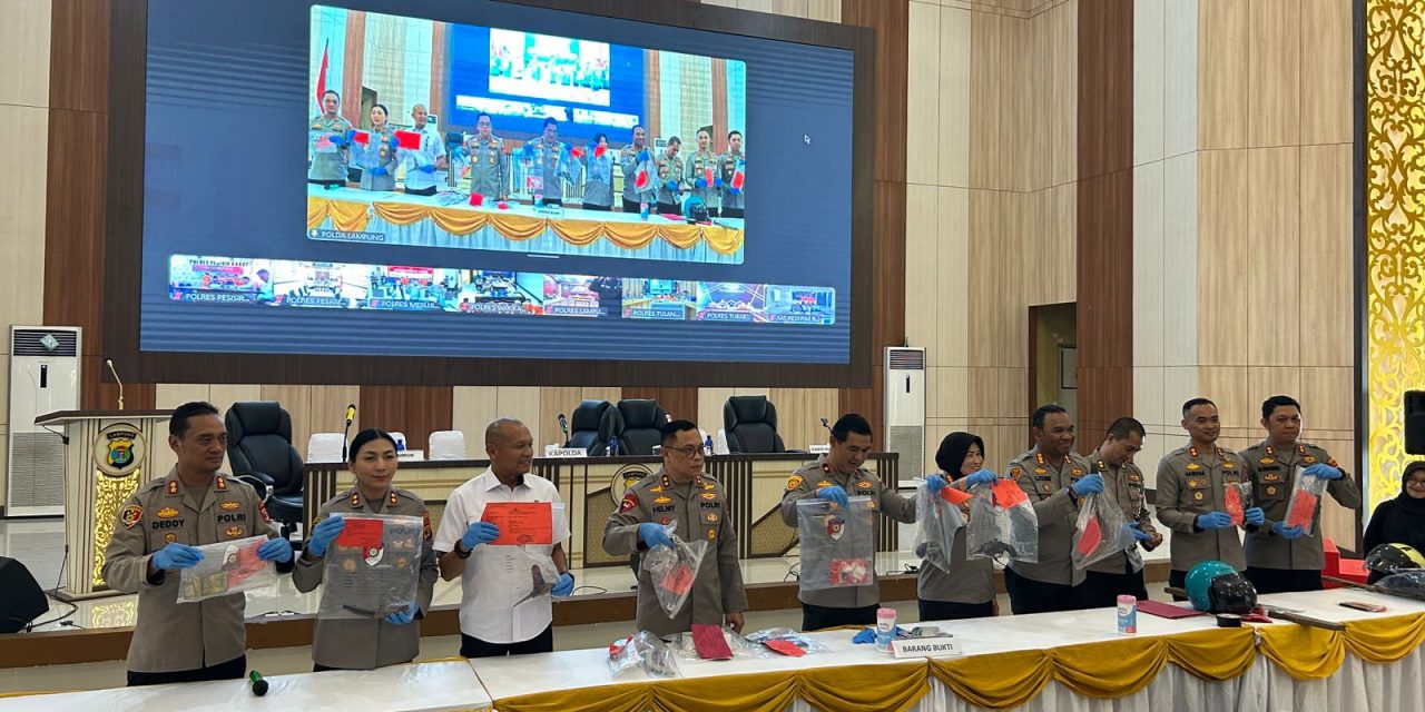 Polres Lampung Utara Tercatat Sebagai Satuan Dengan Pengungkapan Terbanyak