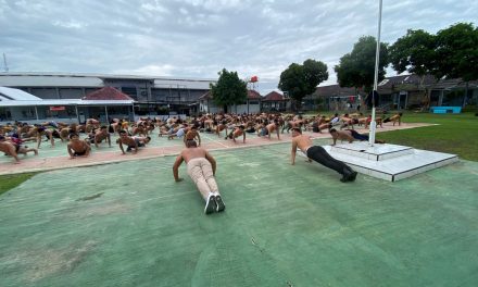 Ratusan Warga Binaan Lapas Narkotika Bandar Lampung Antusias Ikuti Senam dan Sarapan Pagi Bersama