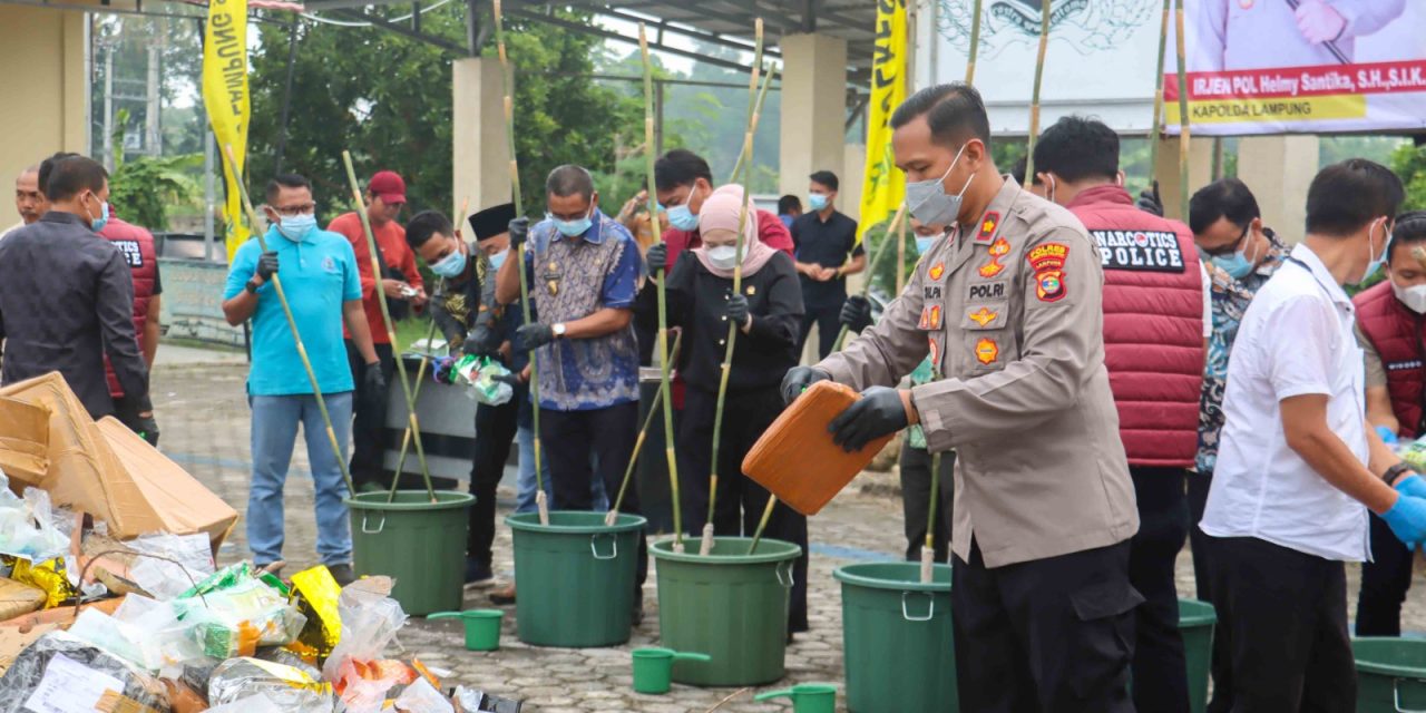 Polres Lampung Selatan Ungkap 24 Kasus Narkoba, Sita Lebih dari 396 Kg Sabu dan Ganja