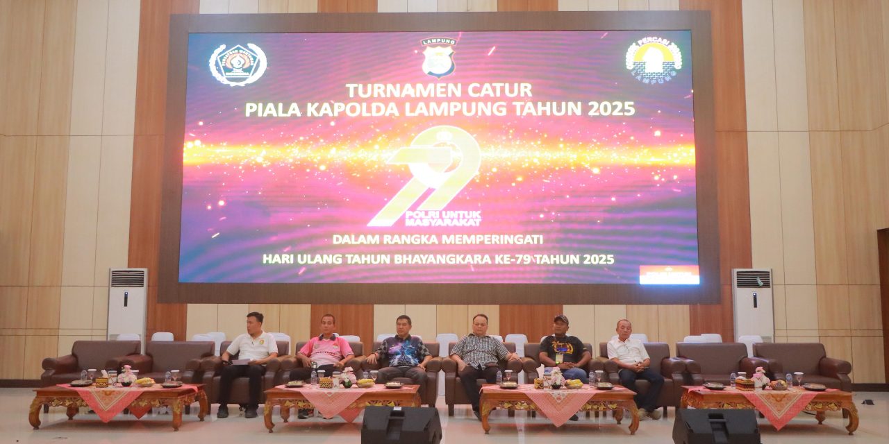 HUT Bhayangkara Polda Lampung Ke-79 : Turnamen Catur Piala Kapolda Cup Berakhir