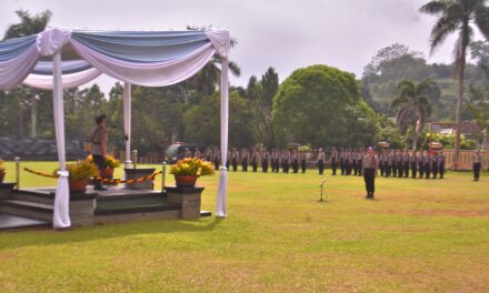 Upacara Pembukaan Pendidikan Pembentukan Bintara Polri TA 2025 Polda Lampung