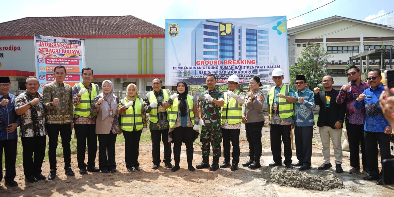 Pemerintah Kota Bandar Lampung resmi memulai pembangunan rumah sakit penyakit dalam Kota Bandar Lampung