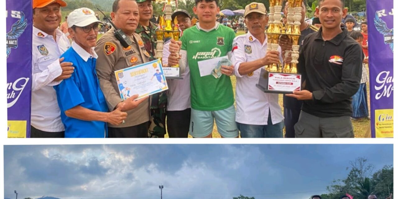 Final Turnamen Sepak Bola Apdesi Cup 2025, Se-kecamatan Mancak Cukup Meriah Buat Para penonton Bersorak gembira.