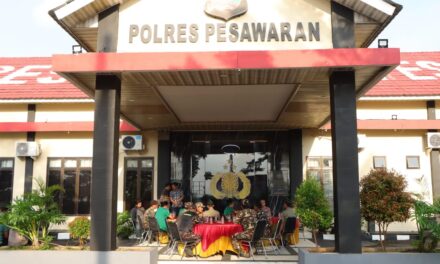 Silaturahmi Kapolres Pesawaran bersama GP Ansor dan Banser, Komitmen Jaga Bumi Andan Jejama Tetap Kondusif