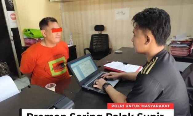 Polres Lampung Utara Berhasil Tangkap Preman Tukang Palak Truk