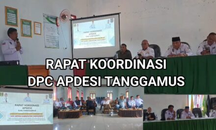 Rapat Kordinasi Peran Penting APDESI Tanggamus Wujudkan Asta Cita Desa Maju Dan Berkembang