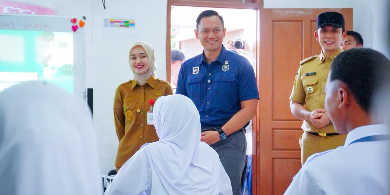 Tinjau SRMA 32 Lampung Selatan, Menko AHY dan Wagub Jihan Pastikan Fasilitas Pendidikan Siap