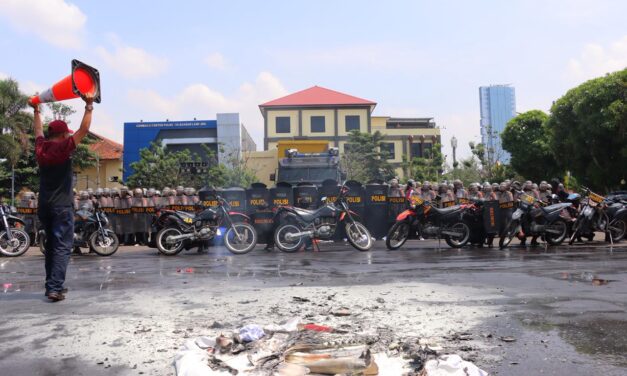 Polresta Bandar Lampung Gelar Simulasi Sispamkota
