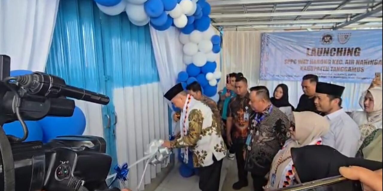 Bupati Tanggamus Hadiri Launching SPPG Way Harong Yayasan Garda Wibawa Raya