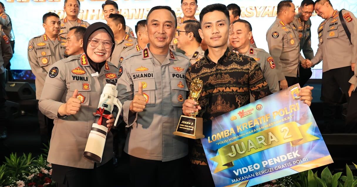 Mahasiswa Unila Wakili Polda Lampung Raih Juara 2 Nasional, Lomba Video Pendek Pada Perayaan HUT KE-74 Humas Polri
