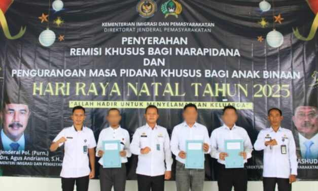 Remisi Khusus Natal 2025, Wujud Kepedulian dan Pembinaan Humanis Lapas Kotaagung