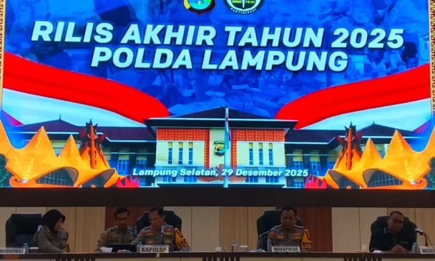 Polda Lampung Gelar Rilis Akhir Tahun 2025, Dengan Capaian Kinerja