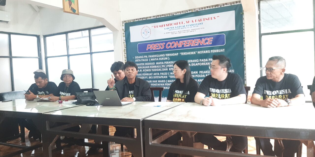 Sidang Dugaan Akta Palsu Notaris di PN Pandeglang Memanas, Kuasa Hukum dan Aktivis Serukan Perlawanan terhadap Mafia Hukum