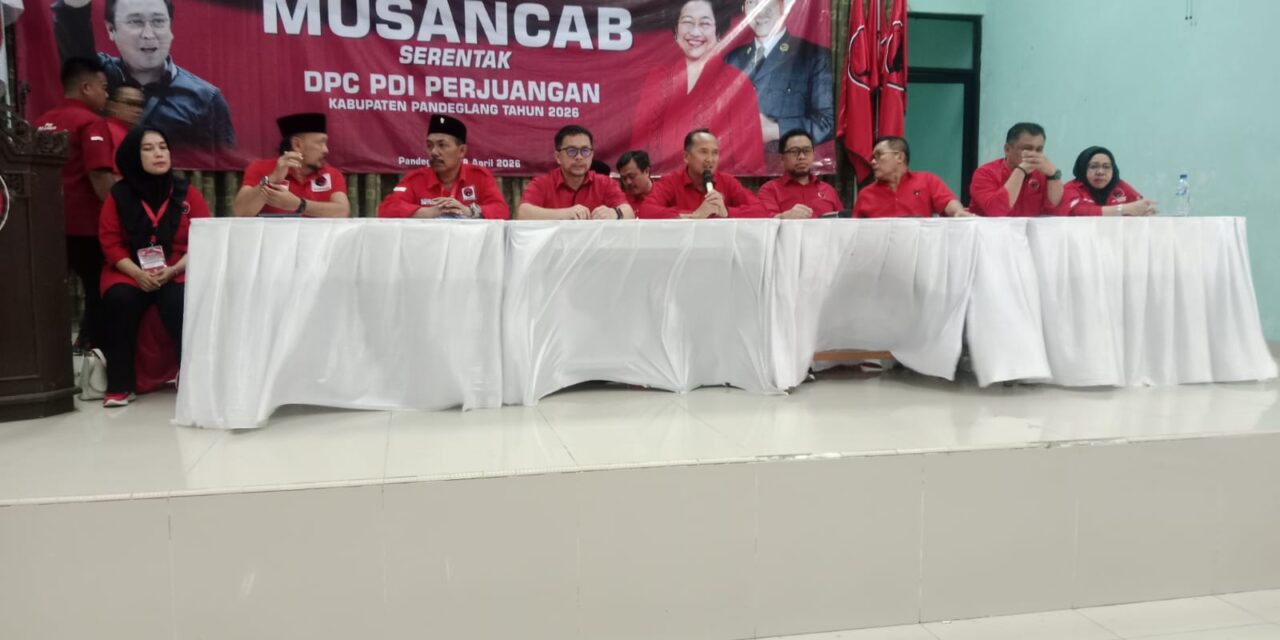MUNSANCAB Serentak DPC PDI Perjuangan Pandeglang Tahun 2026 Digelar di Gedung PKP RI Cikeudal 