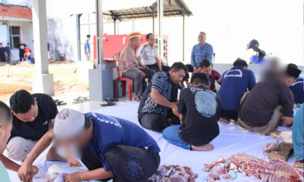 Penuh Kekhusyukan, Lapas Kotaagung Gelar Salat Id dan Pemotongan Hewan Kurban