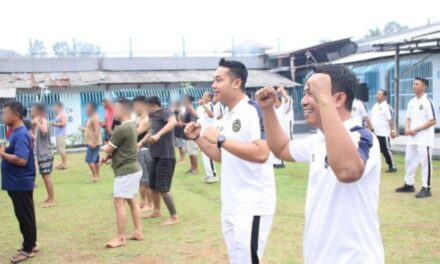 Sehat, Bugar, dan Bahagia: Lapas Kotaagung Semarakkan Akhir Pekan dengan Senam Bersama